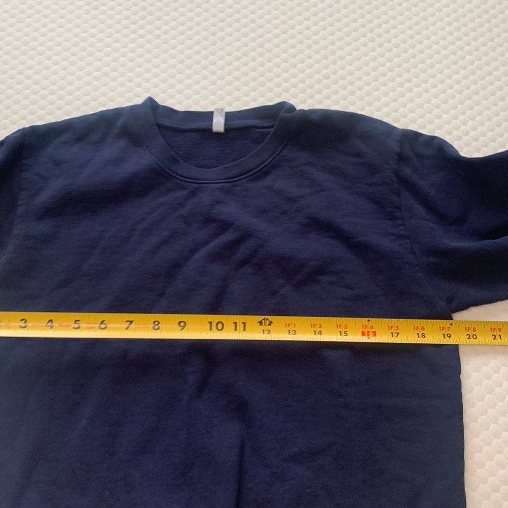 Los Angeles Apparel kids crewneck sweater navy blue long sleeve warm top - Picture 4 of 5